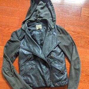 Faux leather jacket